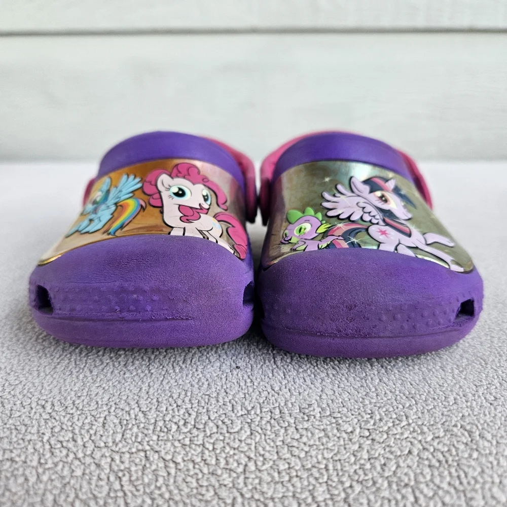 Crocs Clog Toddler SZ 6 Slip-On Purple My Little Pony Water Shoes Girl